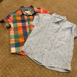 Boys set of two button down tops 4T